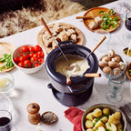 Enameled Cast Iron Fondue Set, 8-Piece