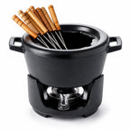 Enameled Cast Iron Fondue Set, 8-Piece
